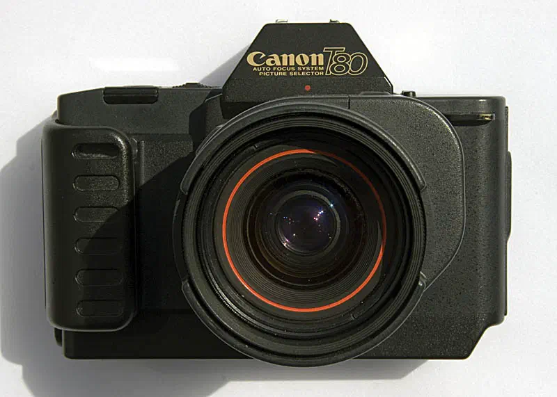Canon T80 SLR camera