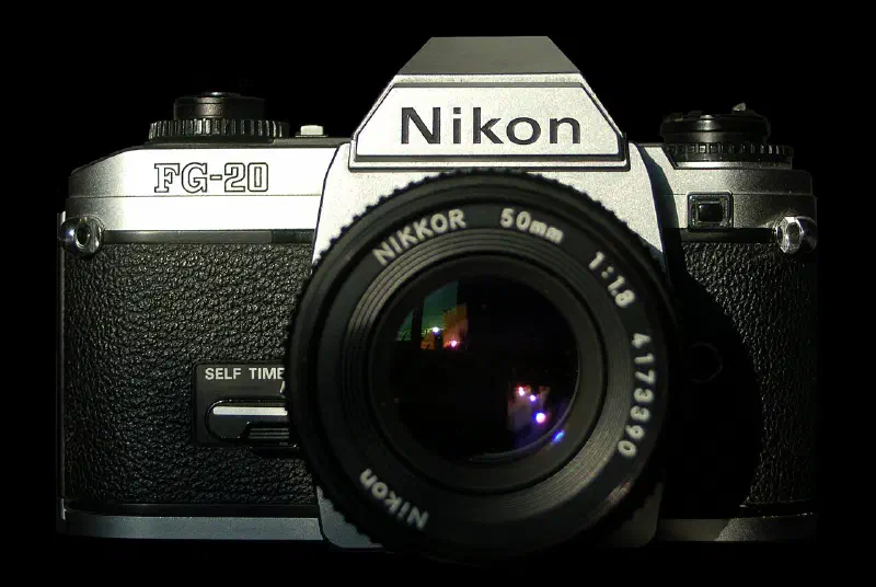 Nikon FG-20 SLR camera