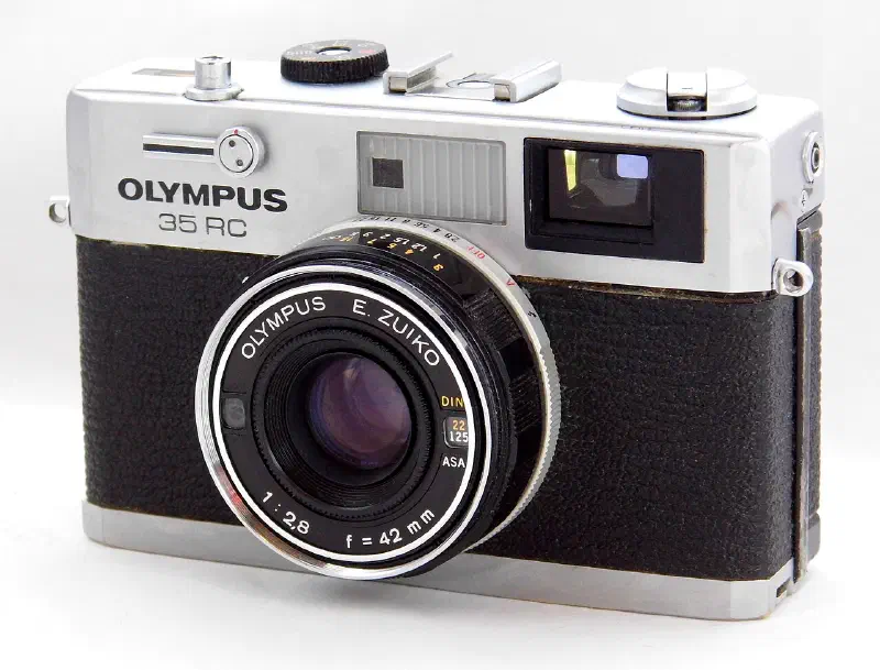 Vintage Olympus 35RC 35mm Rangefinder Camera, Made In Japan, A Very Compact Rangefinder Camera, Circa Early 1970s