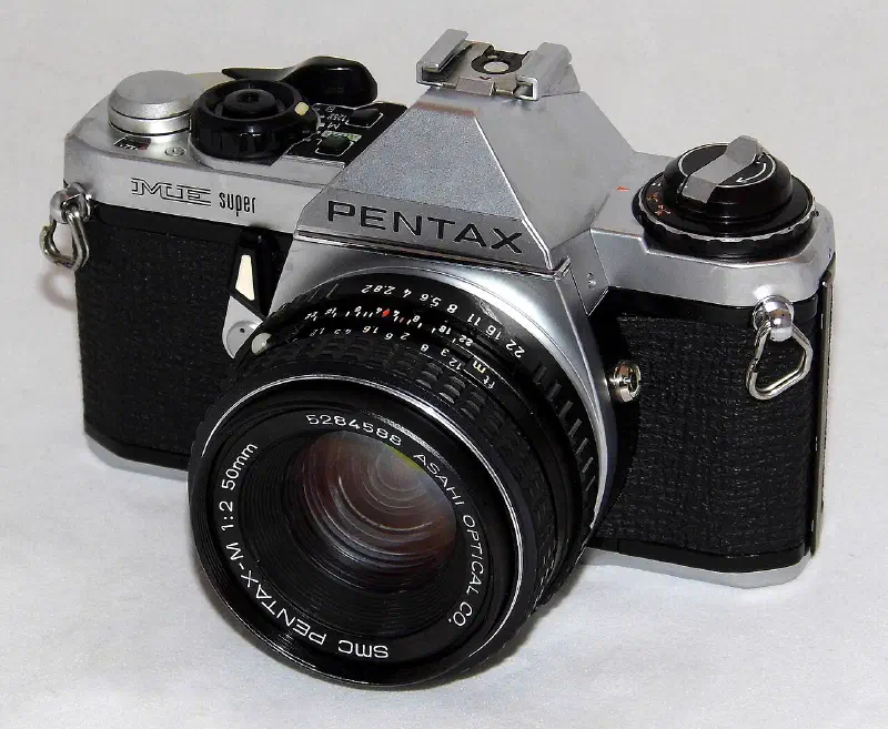 Pentax ME Super, photographed on its own