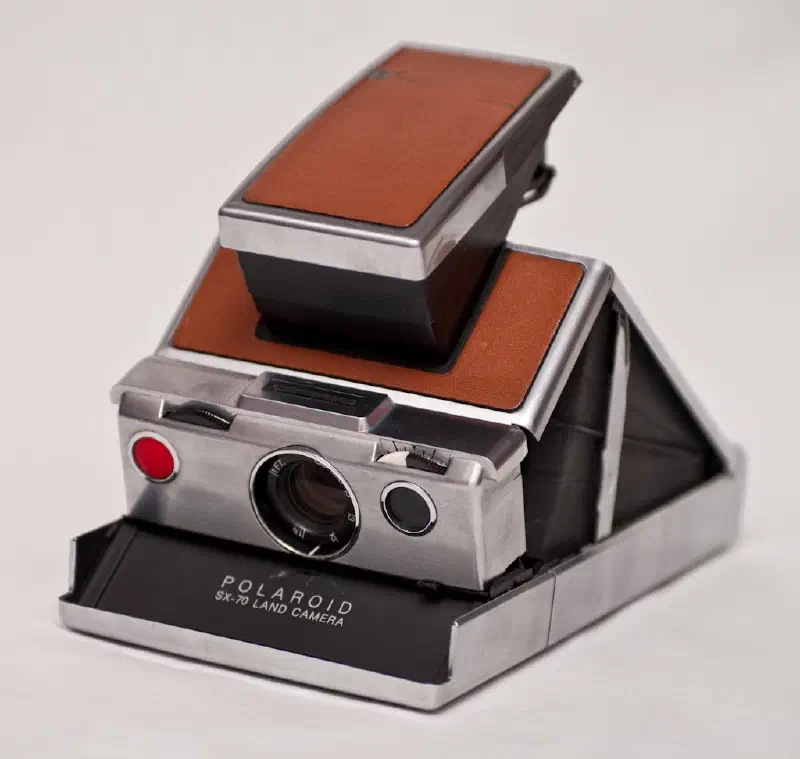 Polaroid SX-70, photographed on its own