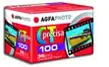 A red carton of AgfaPhoto CT precisa 100 colour slide film, 135-36