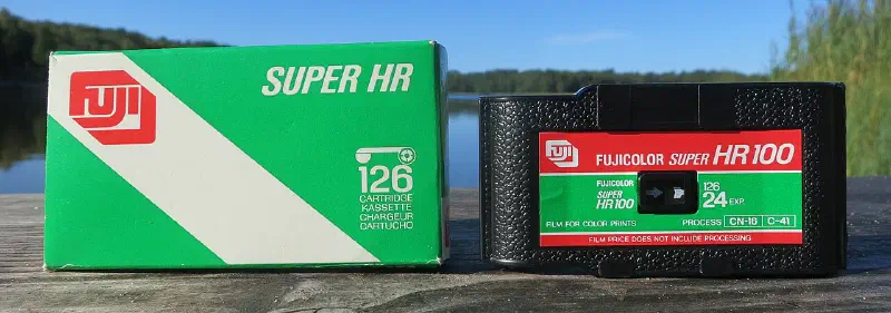 Fujifilm Fujicolor Super HR 100, photographed on its own