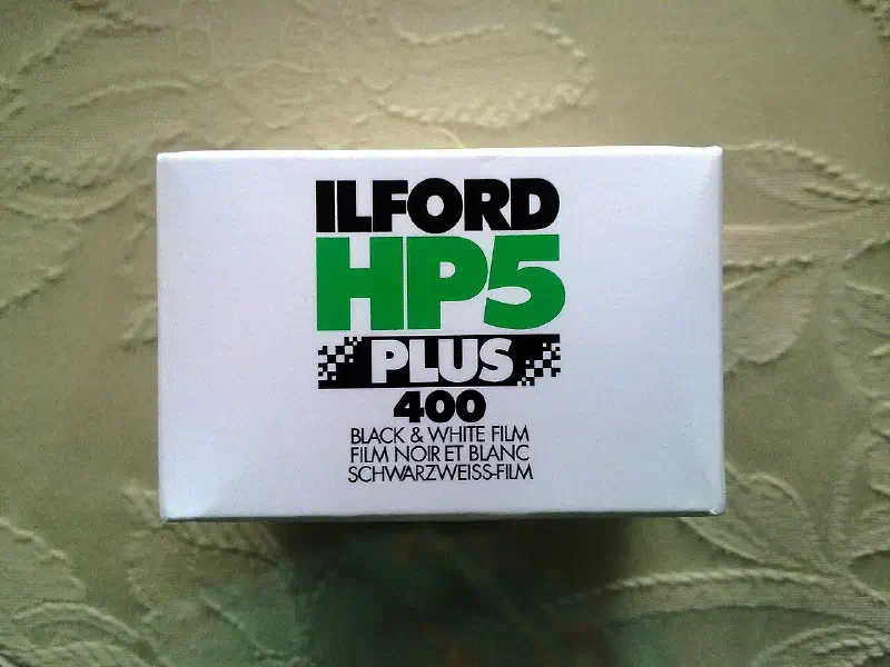 Ilford HP5, photographed on its own