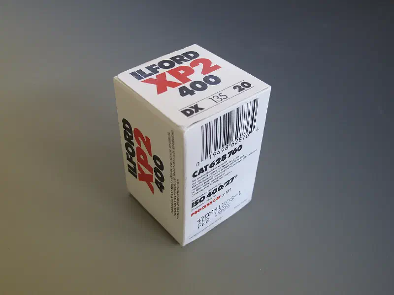 Ilford XP2, photographed on its own