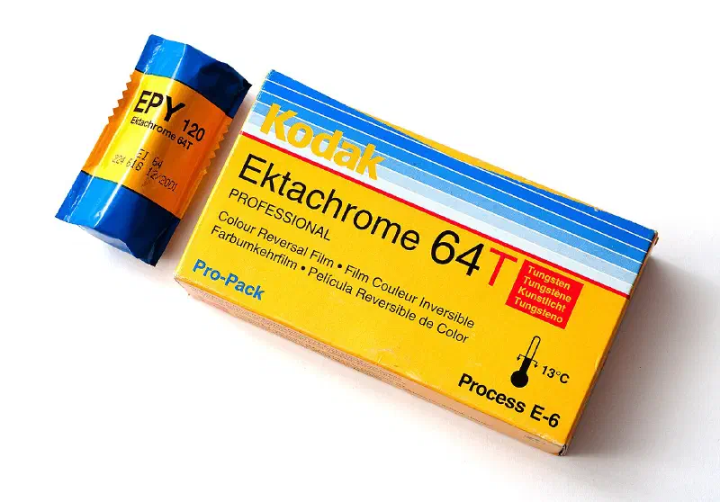 Kodak Ektachrome 64T, photographed on its own