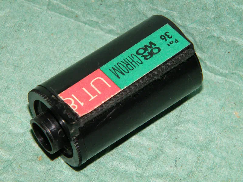 ORWO CHROM UT 18, photographed on its own