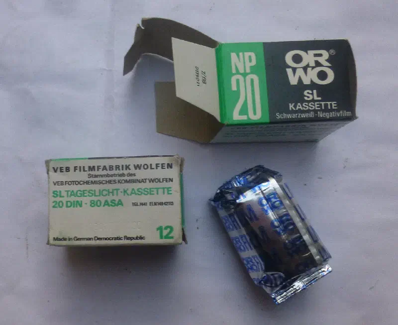 ORWO NP 20, photographed on its own