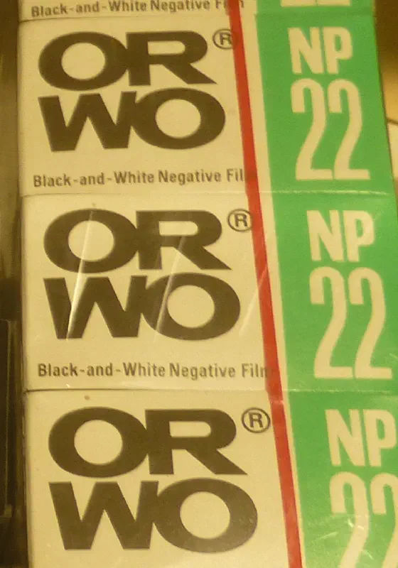 ORWO NP 22, photographed on its own