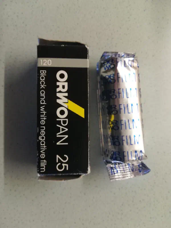 ORWO PAN 25, photographed on its own