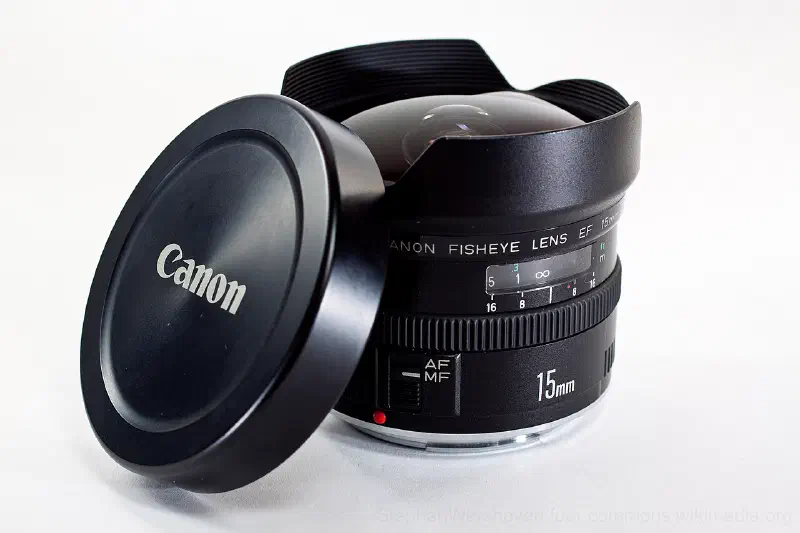 Canon EF 15mm, photographed on its own, off the camera