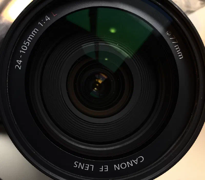Canon EF 24-105mm, photographed on its own, off the camera