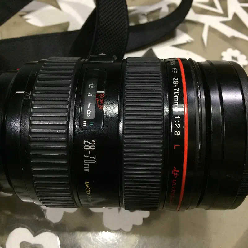 Canon EF 28-70mm, photographed on its own, off the camera