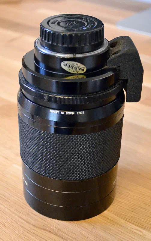 Nikon Nikkor 500mm f/8, photographed on its own, off the camera
